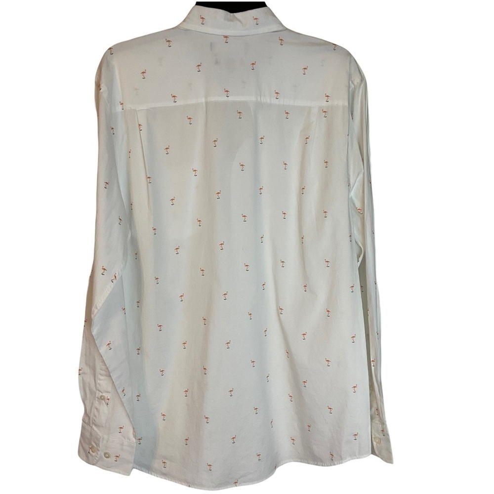Crown and Ivy Flamingo Long Sleeve Button Down - Picture 2 of 6